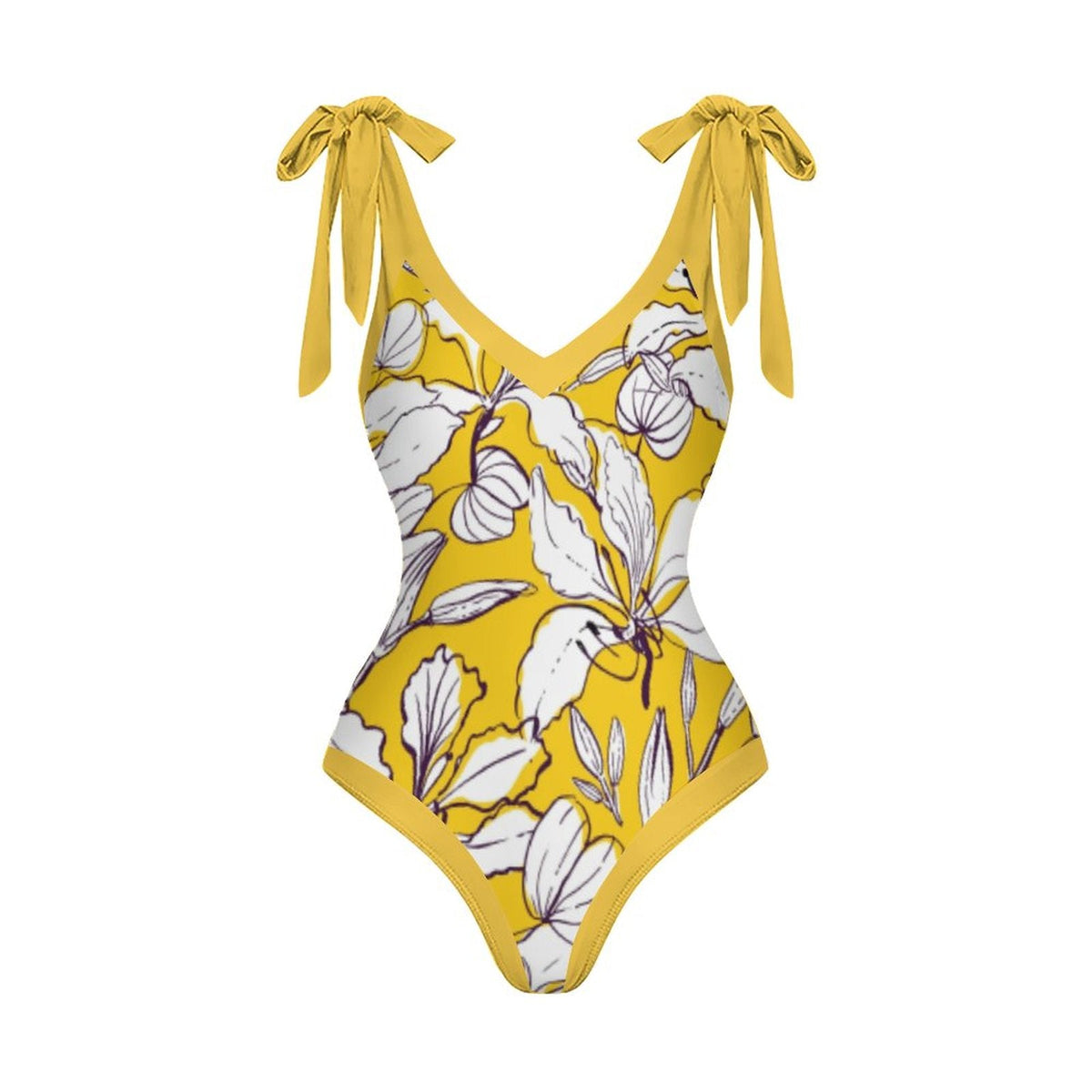 Casual Printed One-Piece Swimsuit And Cover Up 2305102447