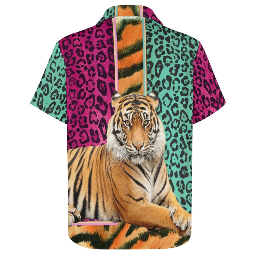 Men's Fashion Casual Printed Short Sleeve Shirts 2305107069